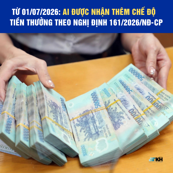 Từ 01/07/2026: Ai Được Hưởng Chế Độ Tiền Thưởng Theo Nghị Định Mới?