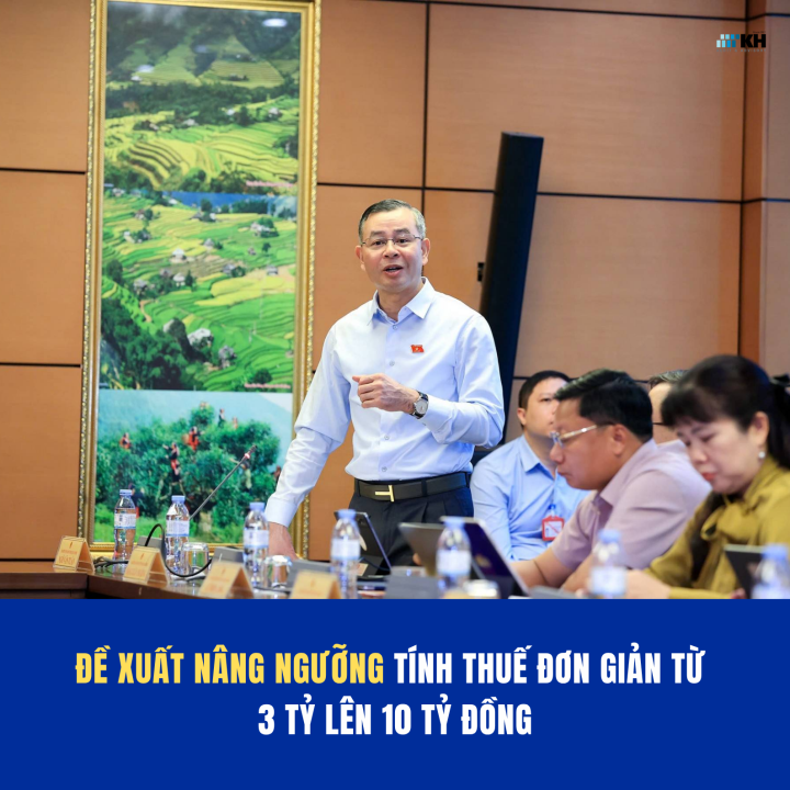 Đề xuất nâng ngưỡng doanh thu để lựa chọn phương pháp tính thuế đơn giản lên 10 tỷ đồng đối với hộ kinh doanh