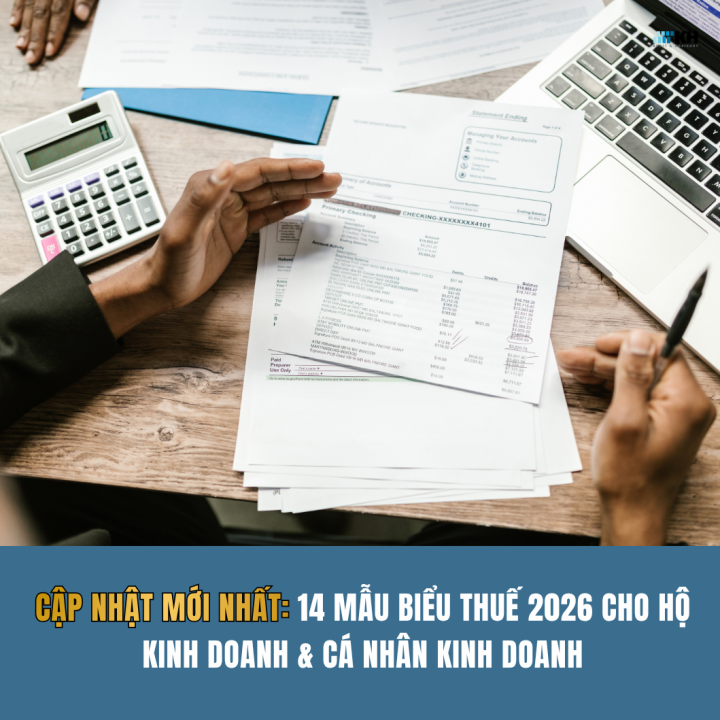 Cập nhật 14 mẫu biểu thuế hộ kinh doanh và cá nhân kinh doanh năm 2026