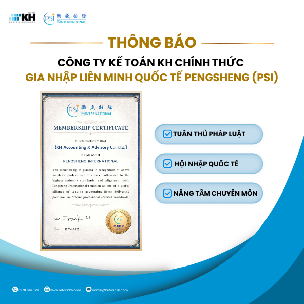 📜 CHỨNG NHẬN THÀNH VIÊN PSI – VƯƠN TẦM QUỐC TẾ