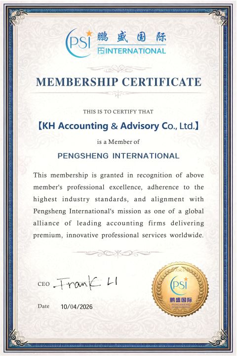 Chứng nhận Kế toán KH trở thành hội viên của PSI